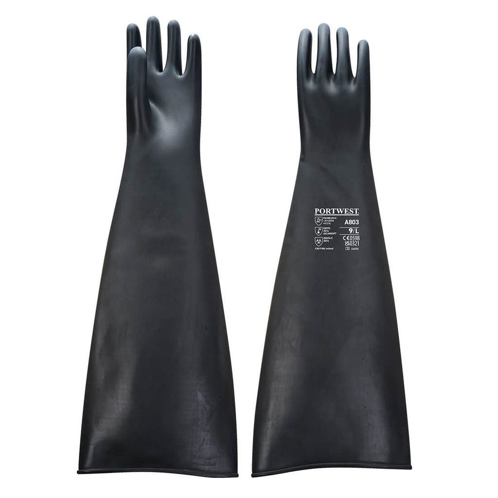 Portwest A803 Heavyweight Latex Rubber Gauntlet 600mm