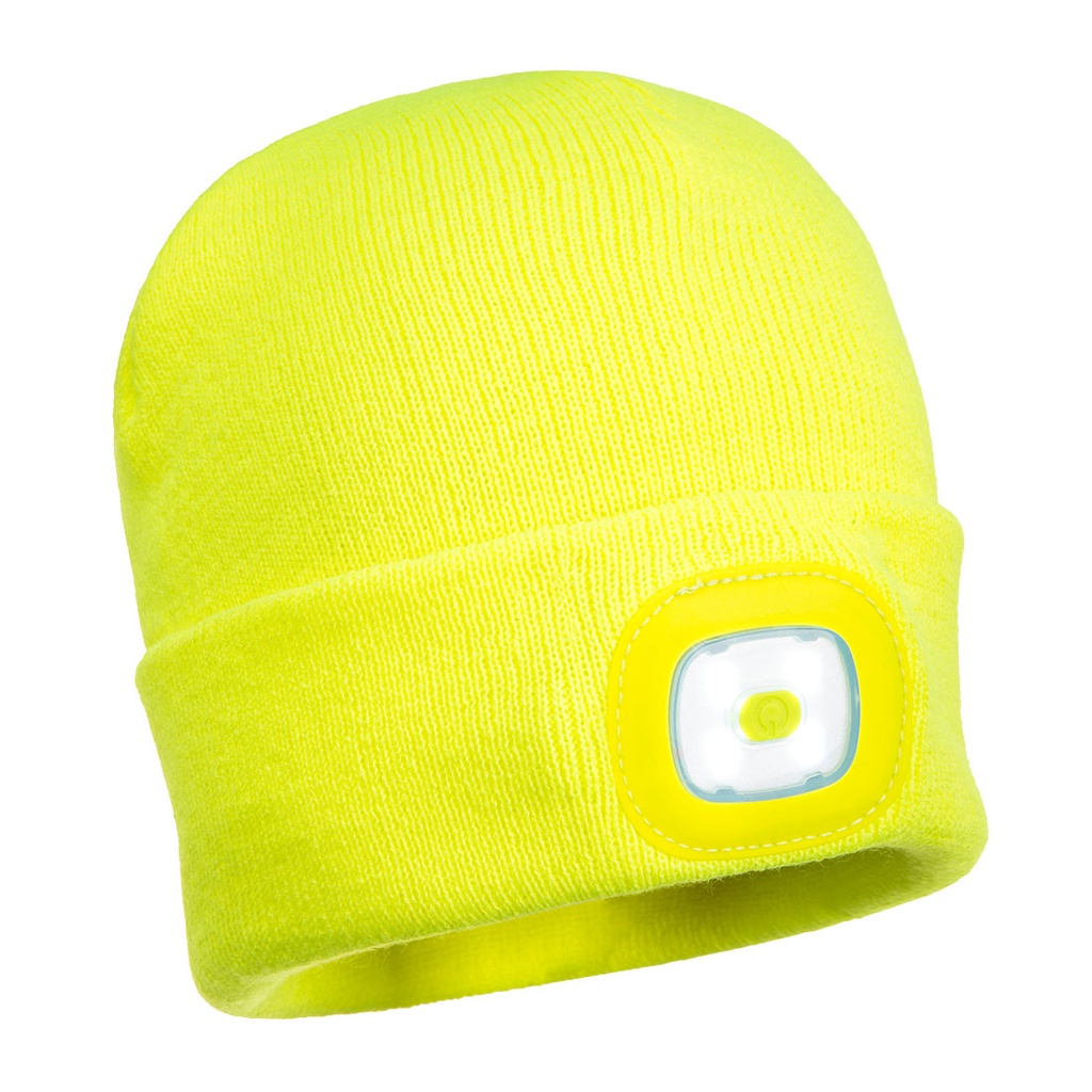 Portwest B028 Rechargeable Twin LED Beanie