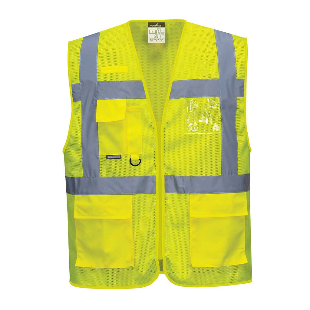 Portwest C376 Athens Hi-Vis Mesh Executive Vest 