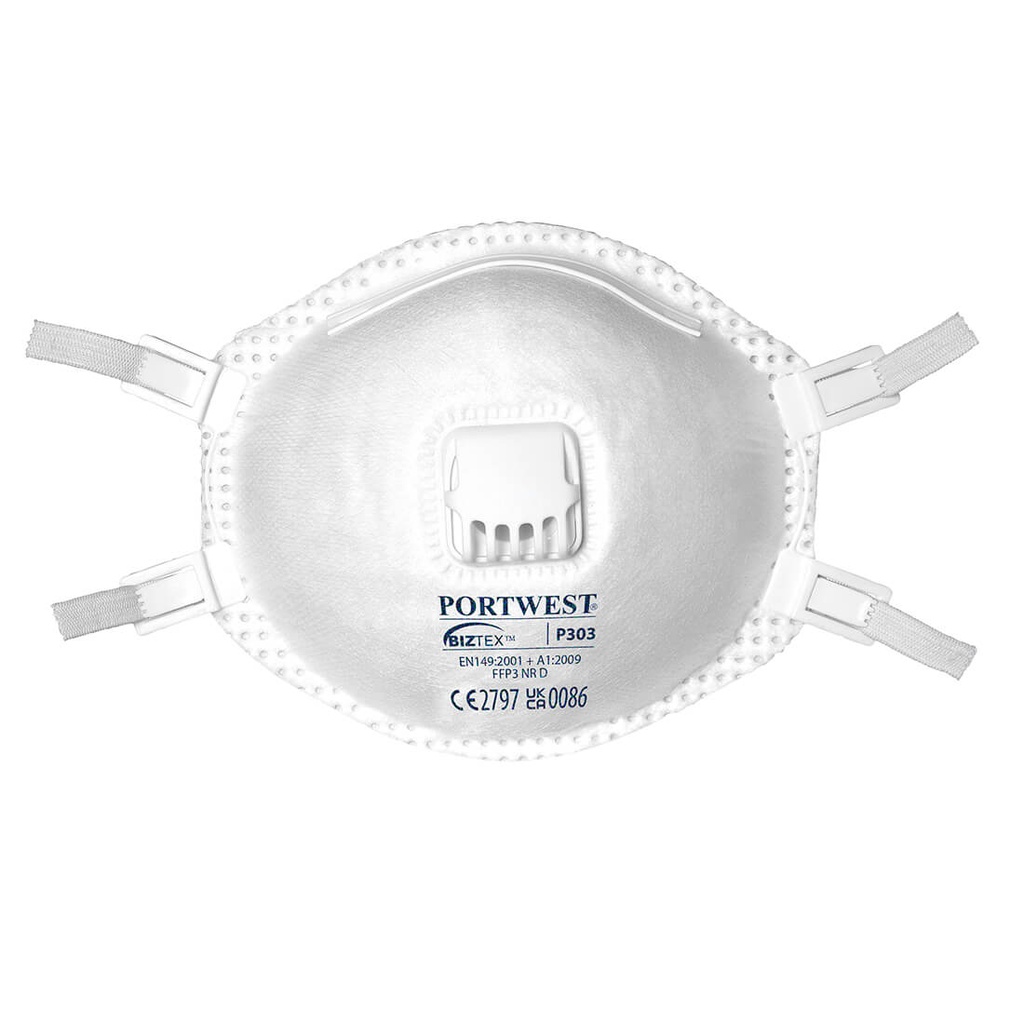 Portwest P303 FFP3 Valved Dolomite Respirator (Pk10)