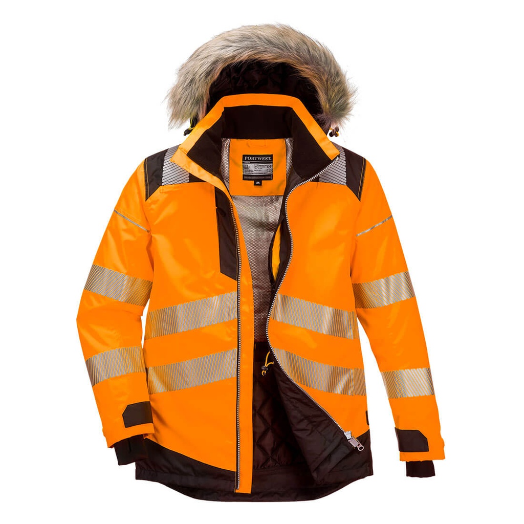 Portwest PW369 PW3 Hi-Vis Winter Parka Jacket