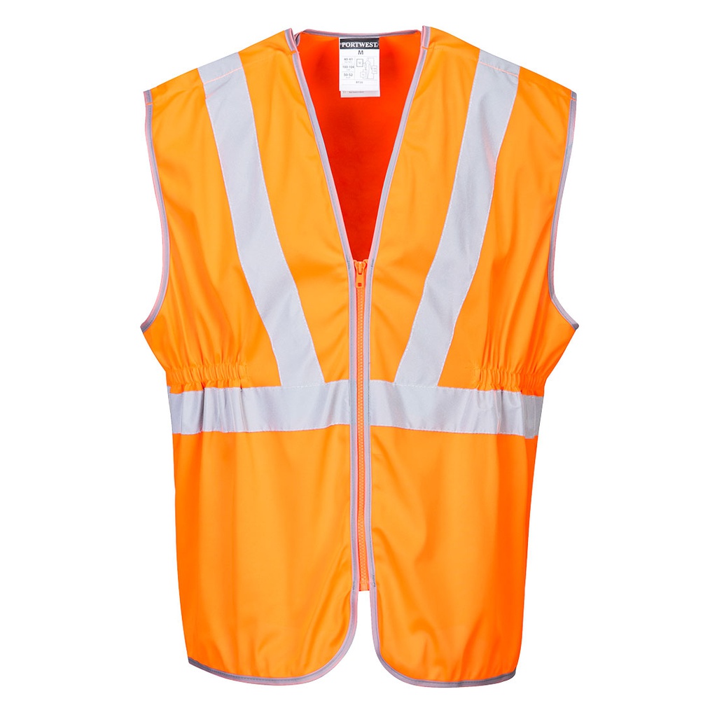 Portwest RT20 Hi-Vis Zip Long Length Vest 