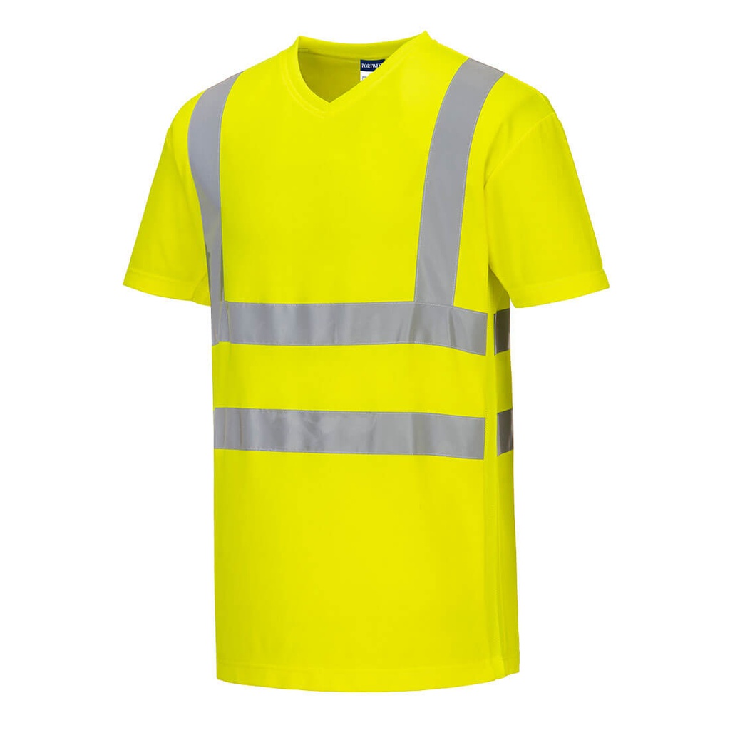 Portwest S179 Hi-Vis Cotton Comfort Mesh Insert T-Shirt S/S 