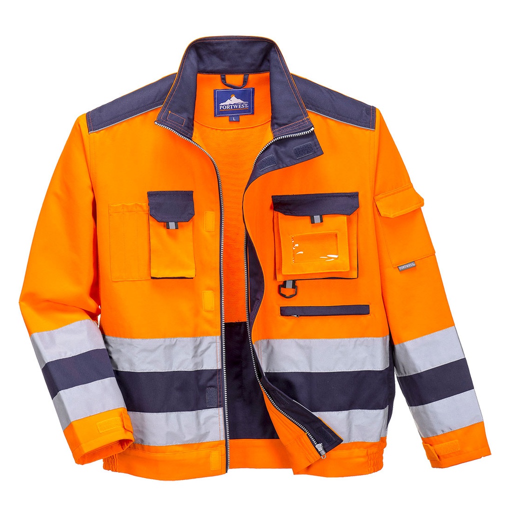 Portwest TX50 Lille Hi-Vis Contrast Bomber Jacket