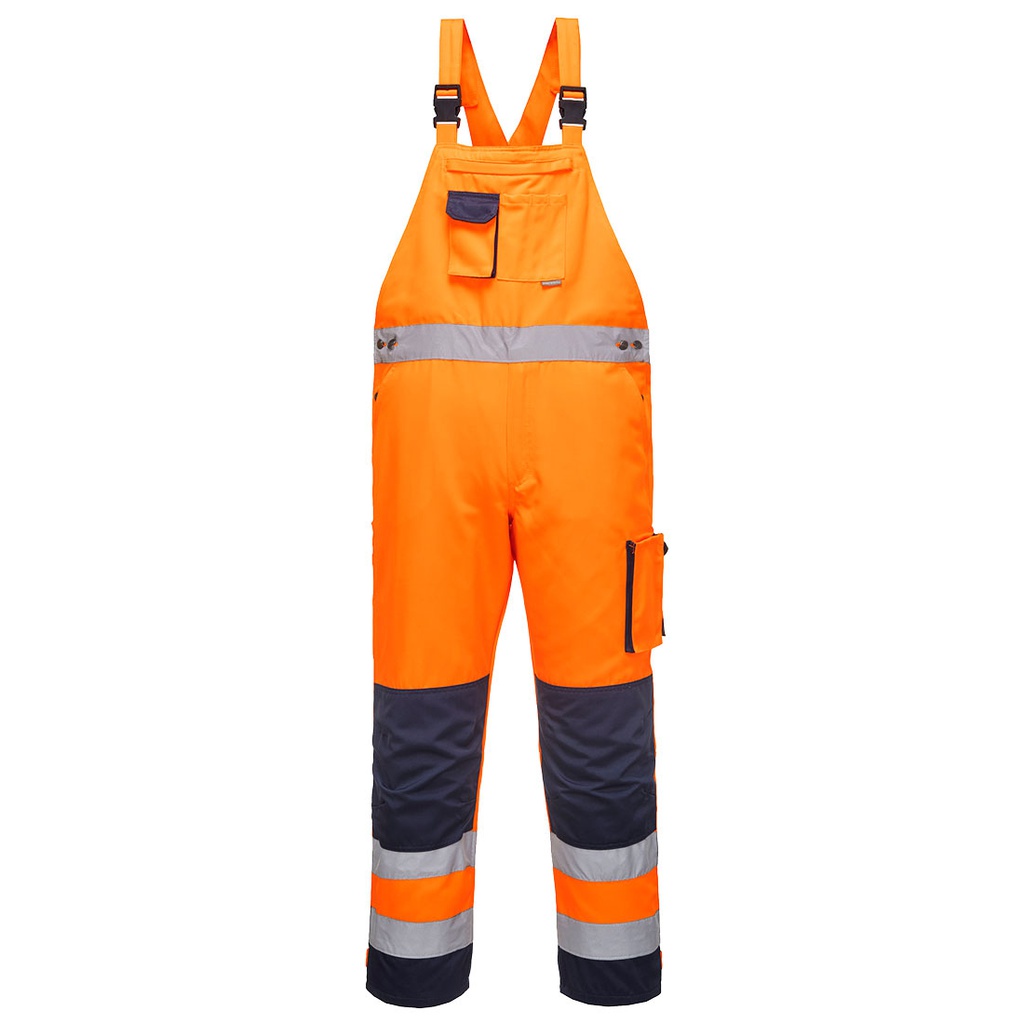 Portwest TX52 Dijon Hi-Vis Contrast Work Bib and Brace