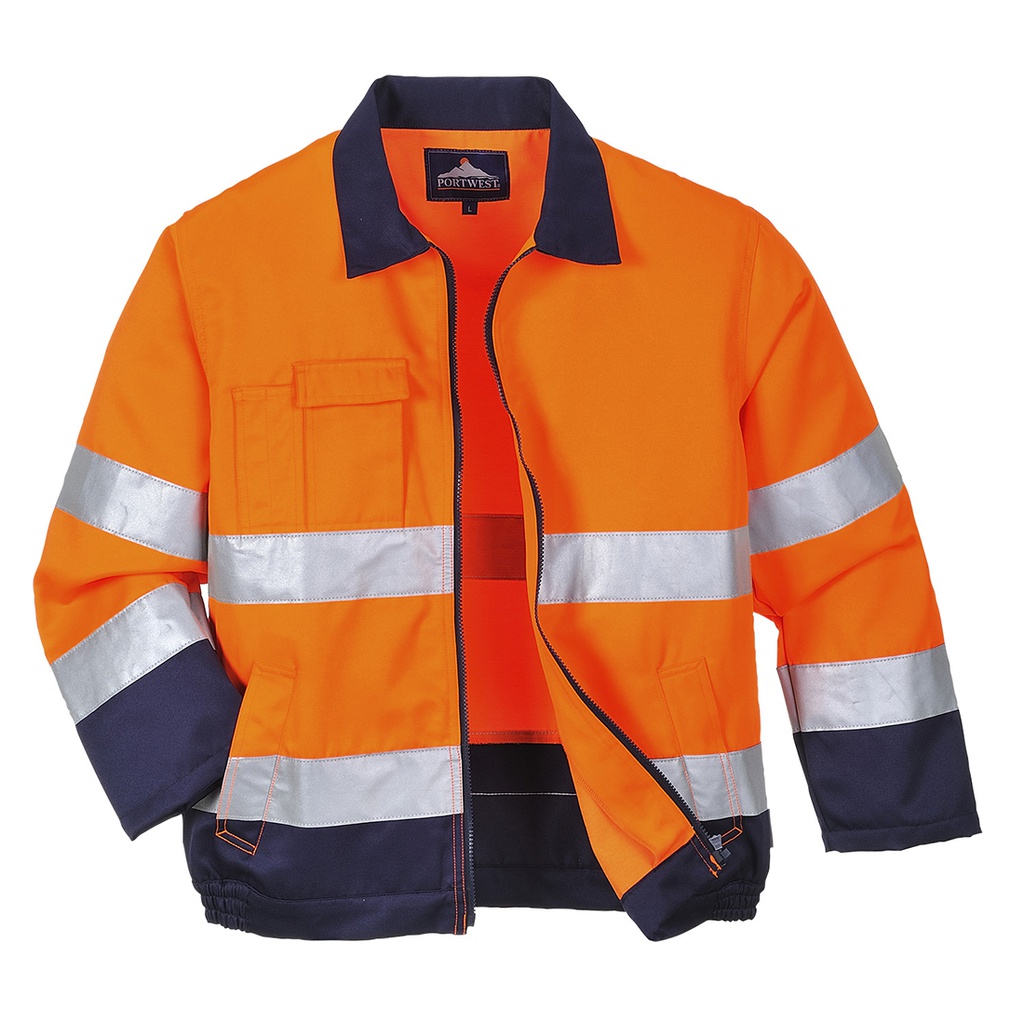 Portwest TX70 Madrid Hi-Vis Contrast Bomber Jacket 
