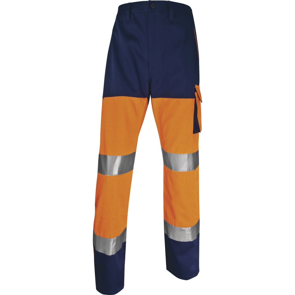 PHPAN PANOSTYLE HIGH VISIBILITY WORKING TROUSERS IN COTTON / POLYESTER 