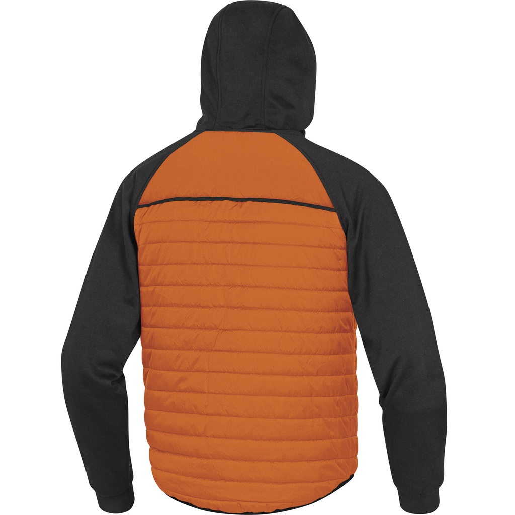 MOOVE QUILTED PU-COATED POLYAMIDE RIPSTOP AND POLYESTER 2 LAMINATED LAYERS BI-MATERIAL JACKET 