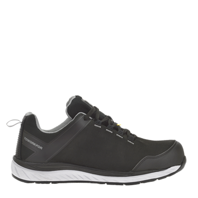 TOWORKFOR Hammer Black/White, lace low, ESD, S3