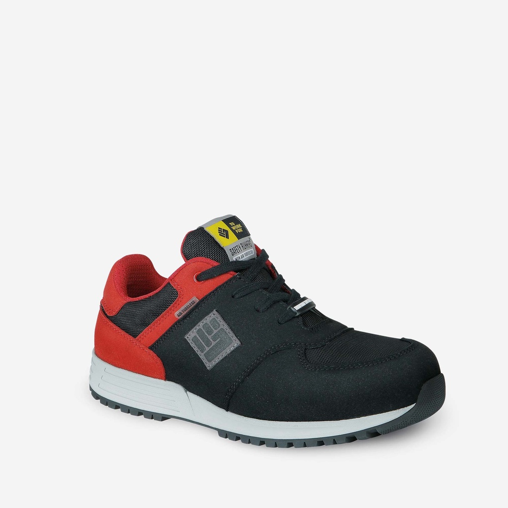 TOWORKFOR Graffiti Black/Red/White, lace low, ESD, S3