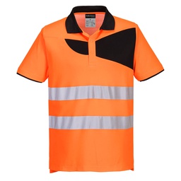 Portwest PW212 PW2 Hi-Vis Cotton Comfort Polo Shirt S/S 