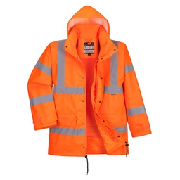 Portwest RT63 Hi-Vis Breathable Interactive Rain Traffic Jacket